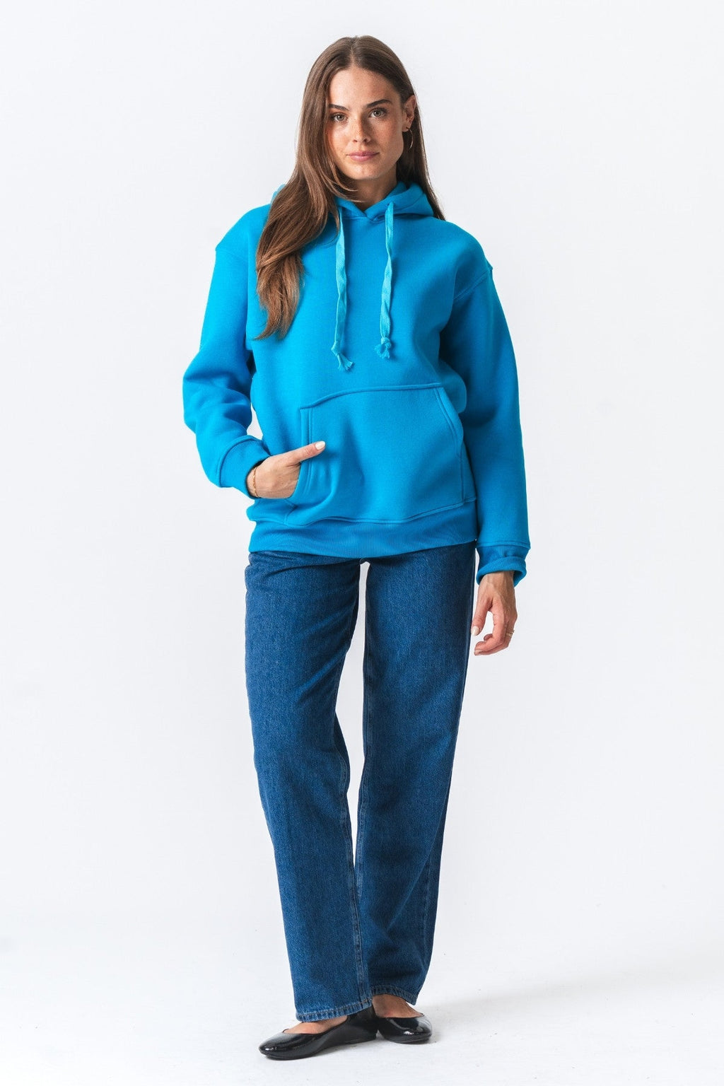 Stella Oversized Hoodie - mėlyna
