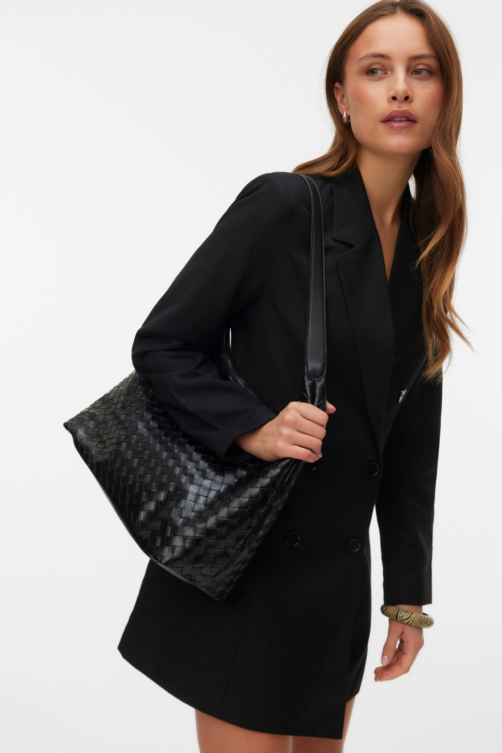 Melly pritvirtinta „Blazer“ suknelė - juoda