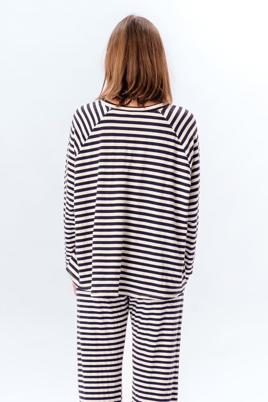 Stripped Long Sleeve Regular Fit - Blue