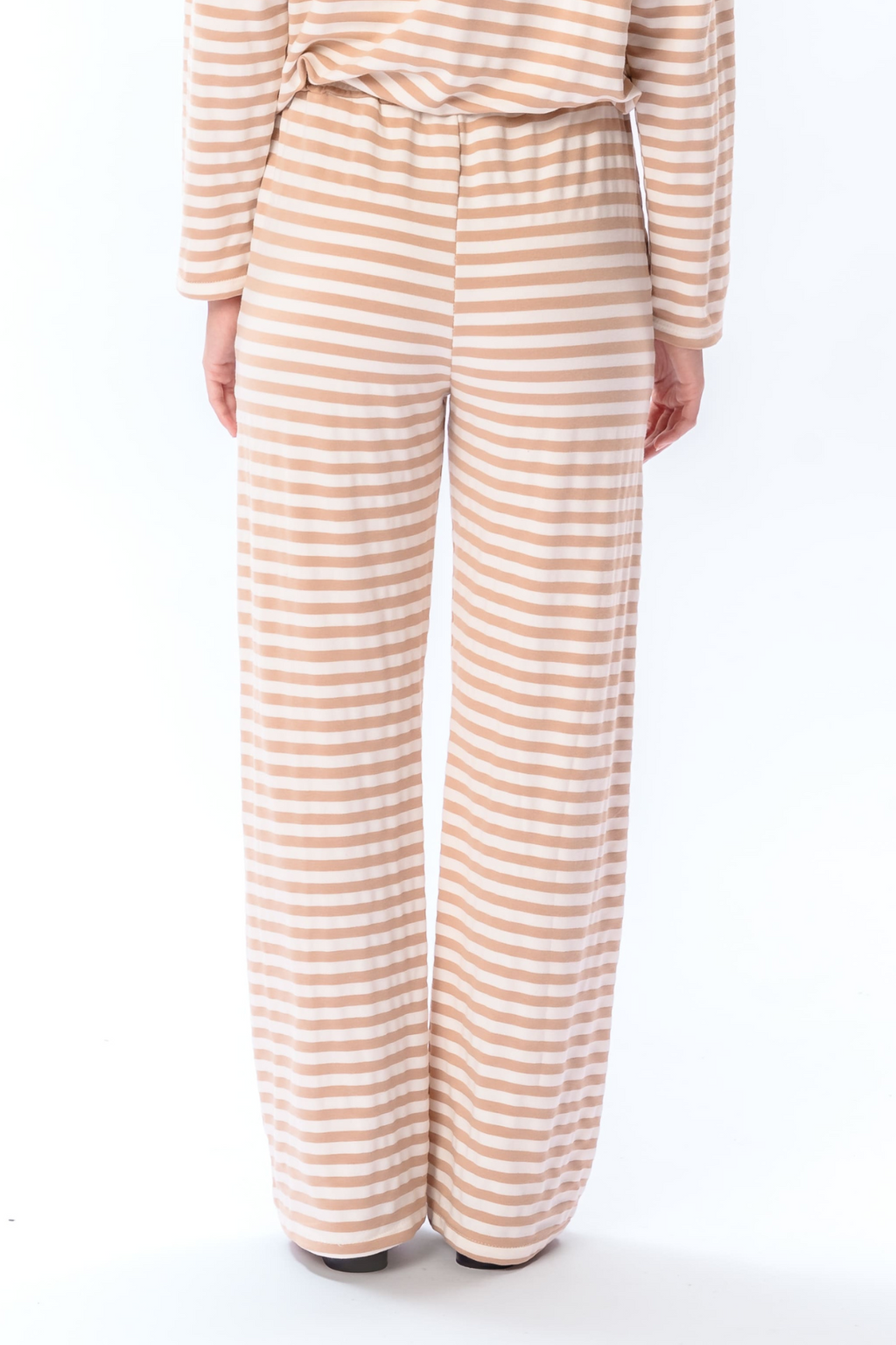 Stripped Pants - Beige