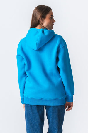 Stella Oversized Hoodie - mėlyna