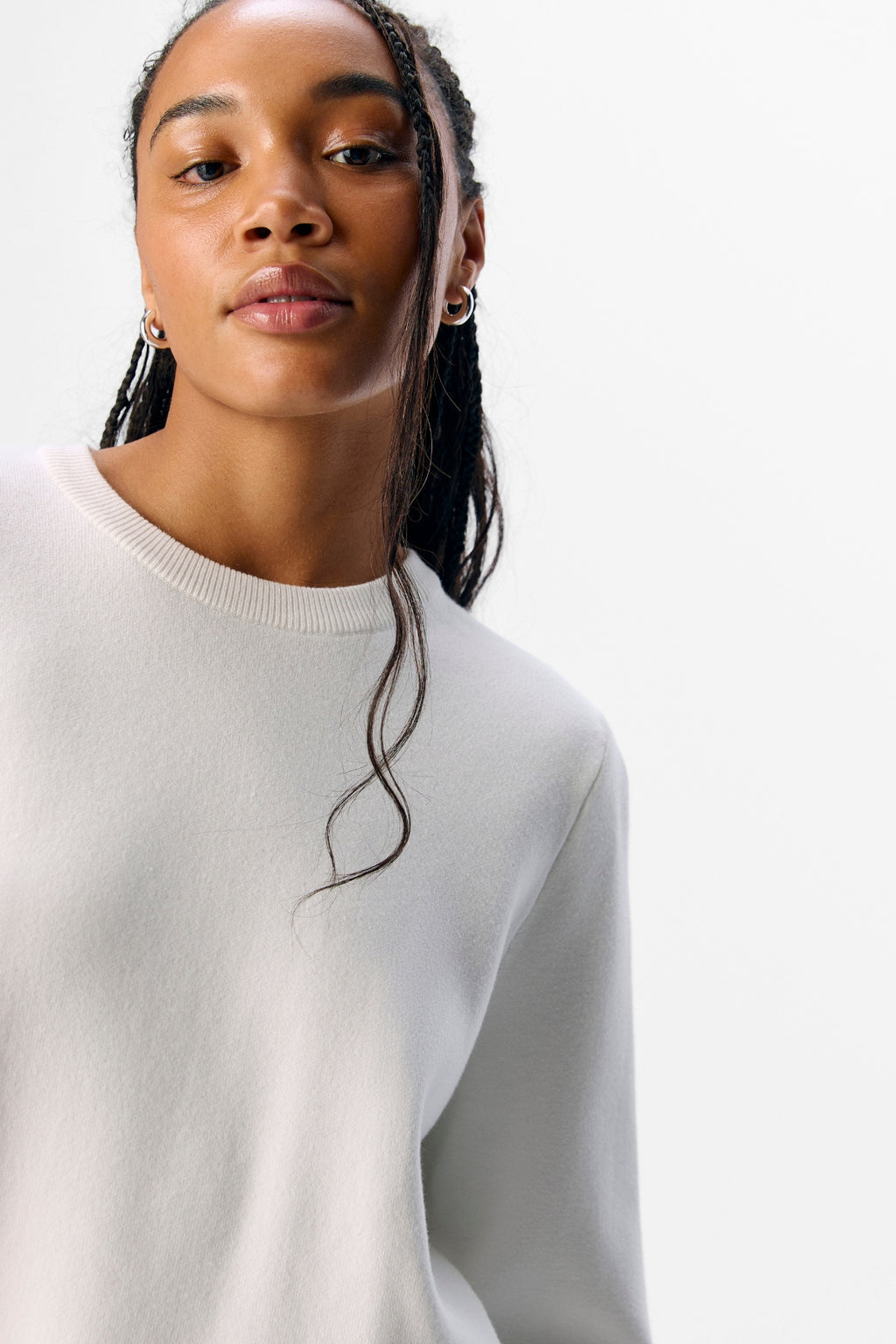 Reynard O-Neck Megztinis - Cloud Dancer