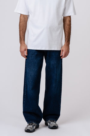 Baggy džinsai - tamsiai mėlyni