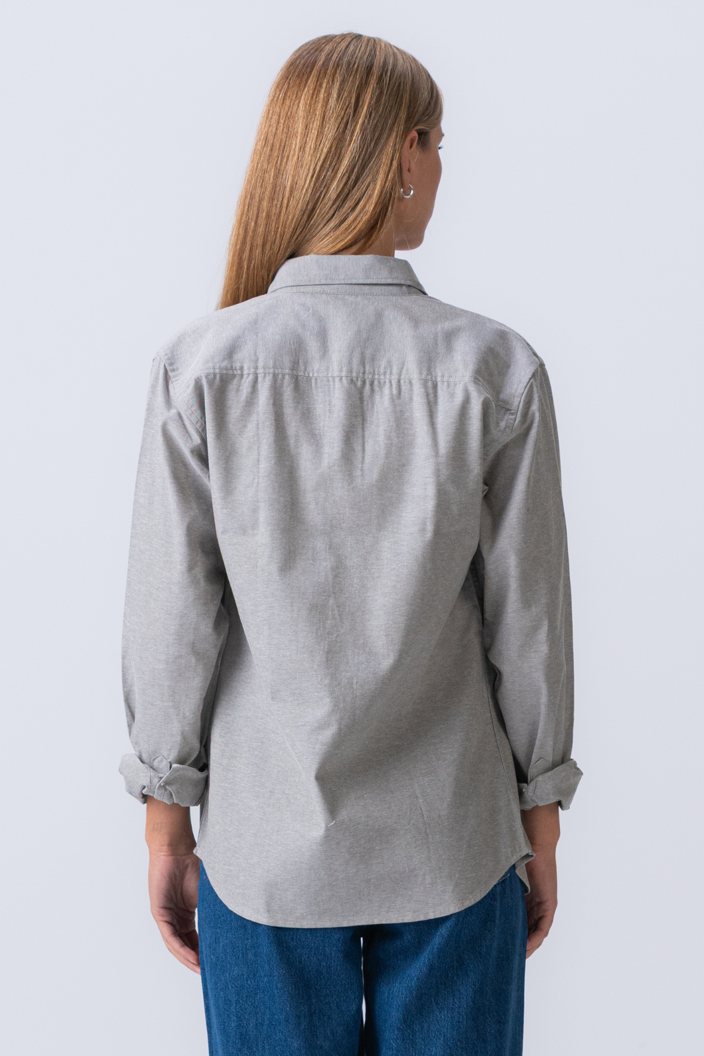 Boyfriend Oxford Shirt - Grey