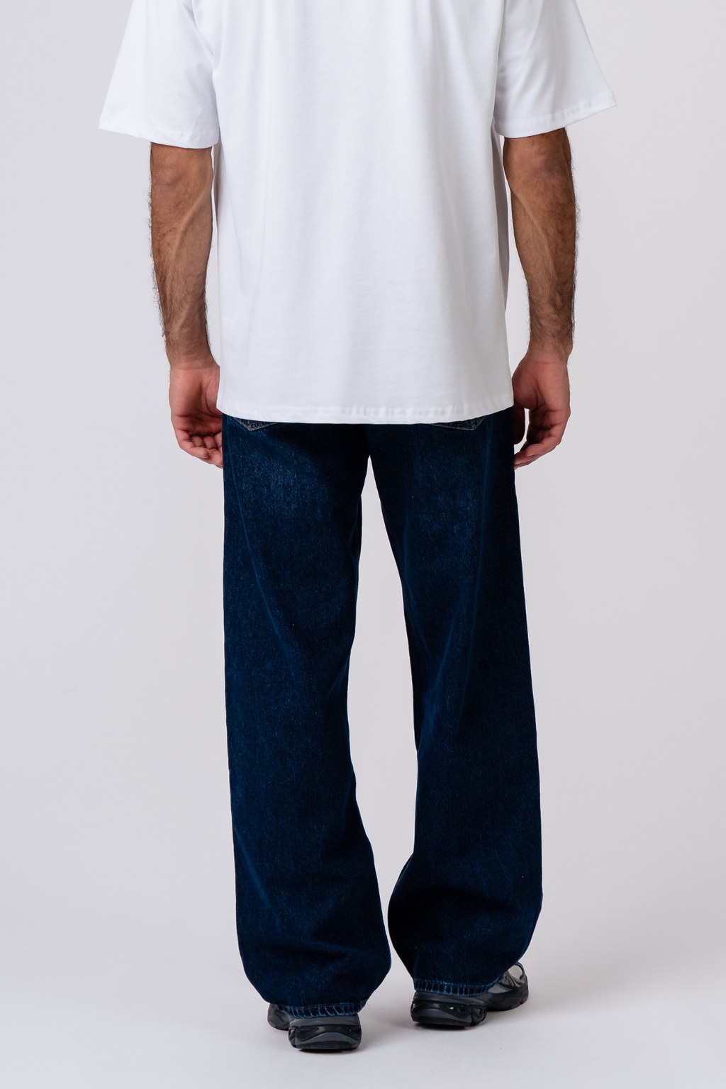 Baggy džinsai - tamsiai mėlyni