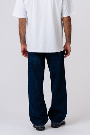 Baggy džinsai - tamsiai mėlyni