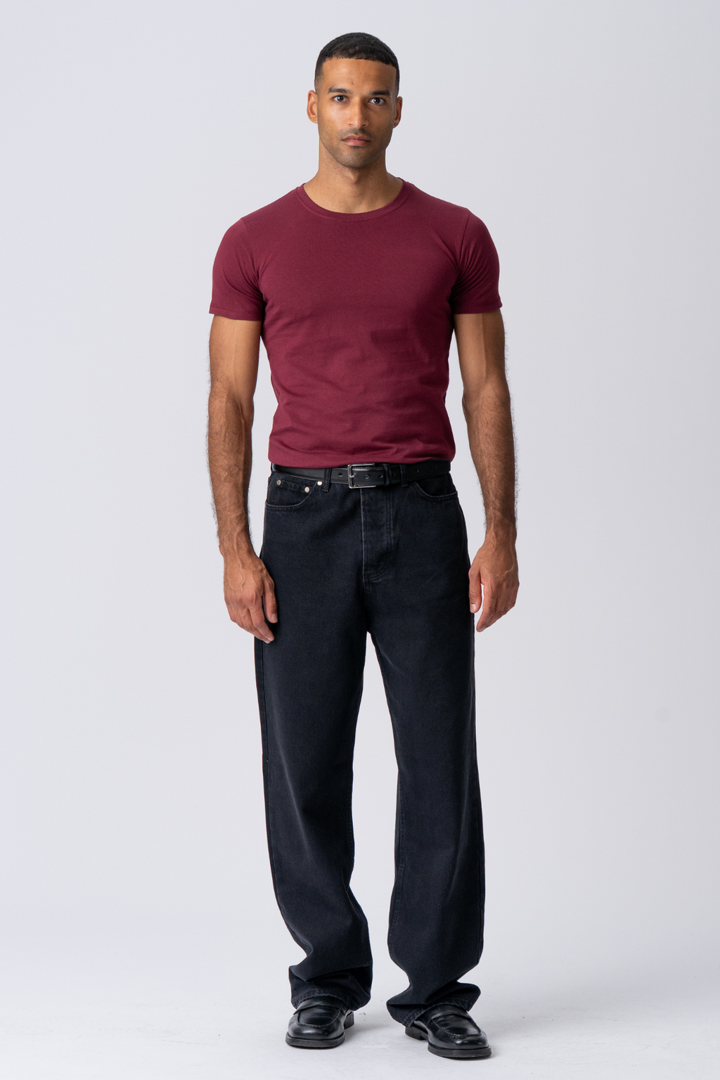 Muscle T-shirt - Burgundy Red