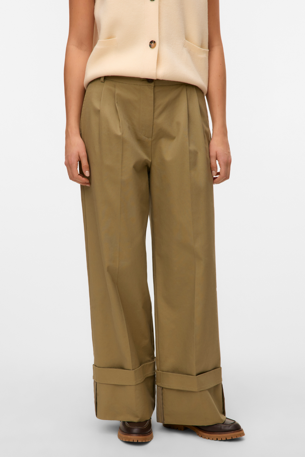 Kora Wide Fold Up Pants - Mermaid