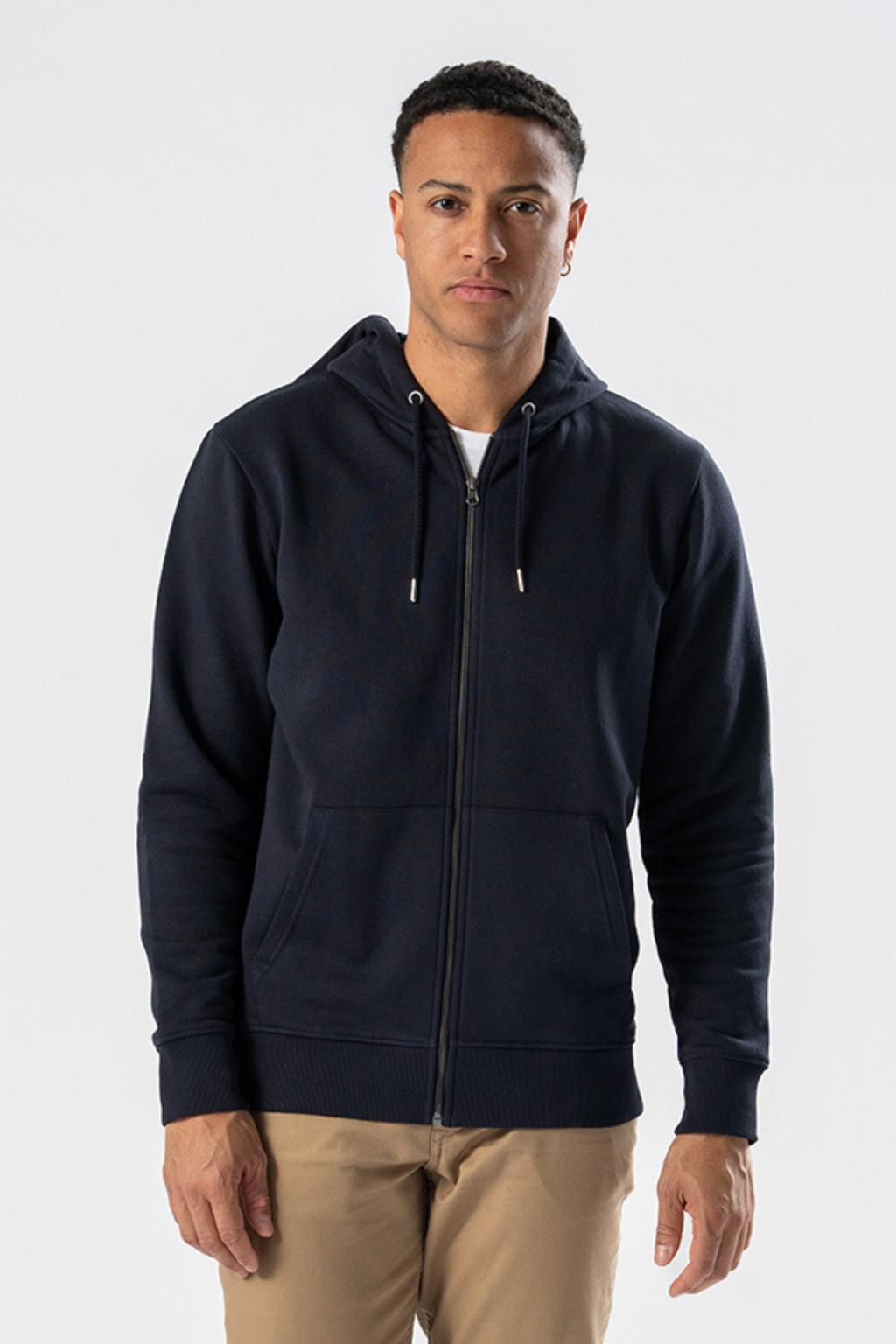 Zip Hoodie - Navy Blue