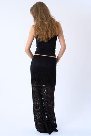 „Amara Lace Maxi“ sijonas – juodas