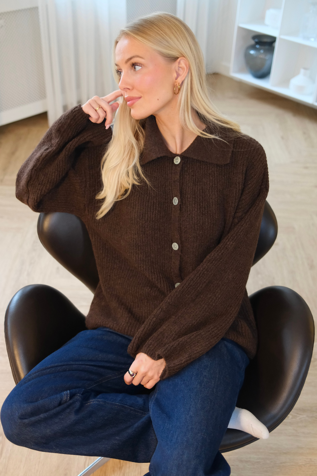 Josie Polo Knit – ruda
