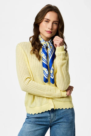 Scout O-Neck Knit Cardigan - French Vanilla