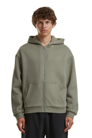 Everyday Zip Hoodie - Pale Olive