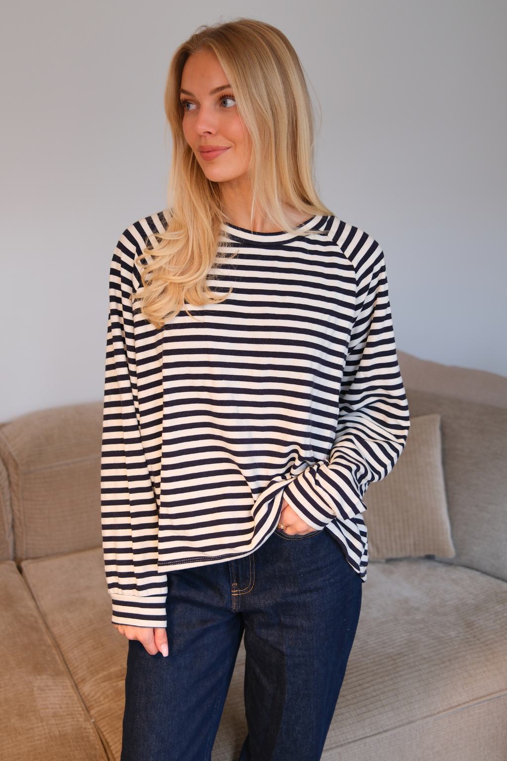 Dryžuoti marškiniai - Mėlyni