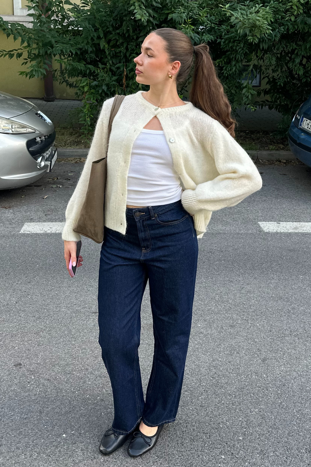 Anna Cardigan - smėlio spalvos