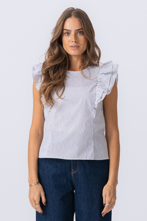 „Aila Top“ - sniego balta / juoda