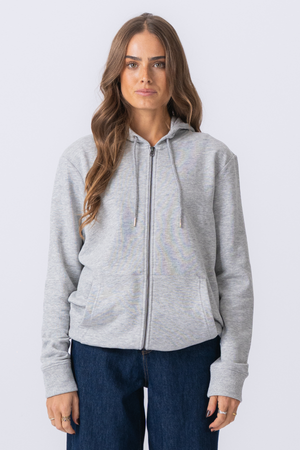 Zip Hoodie - Grey