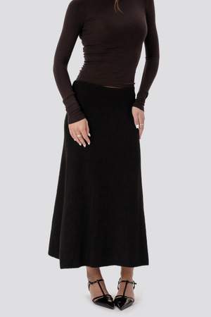 Nova Knit Skirt - juodas
