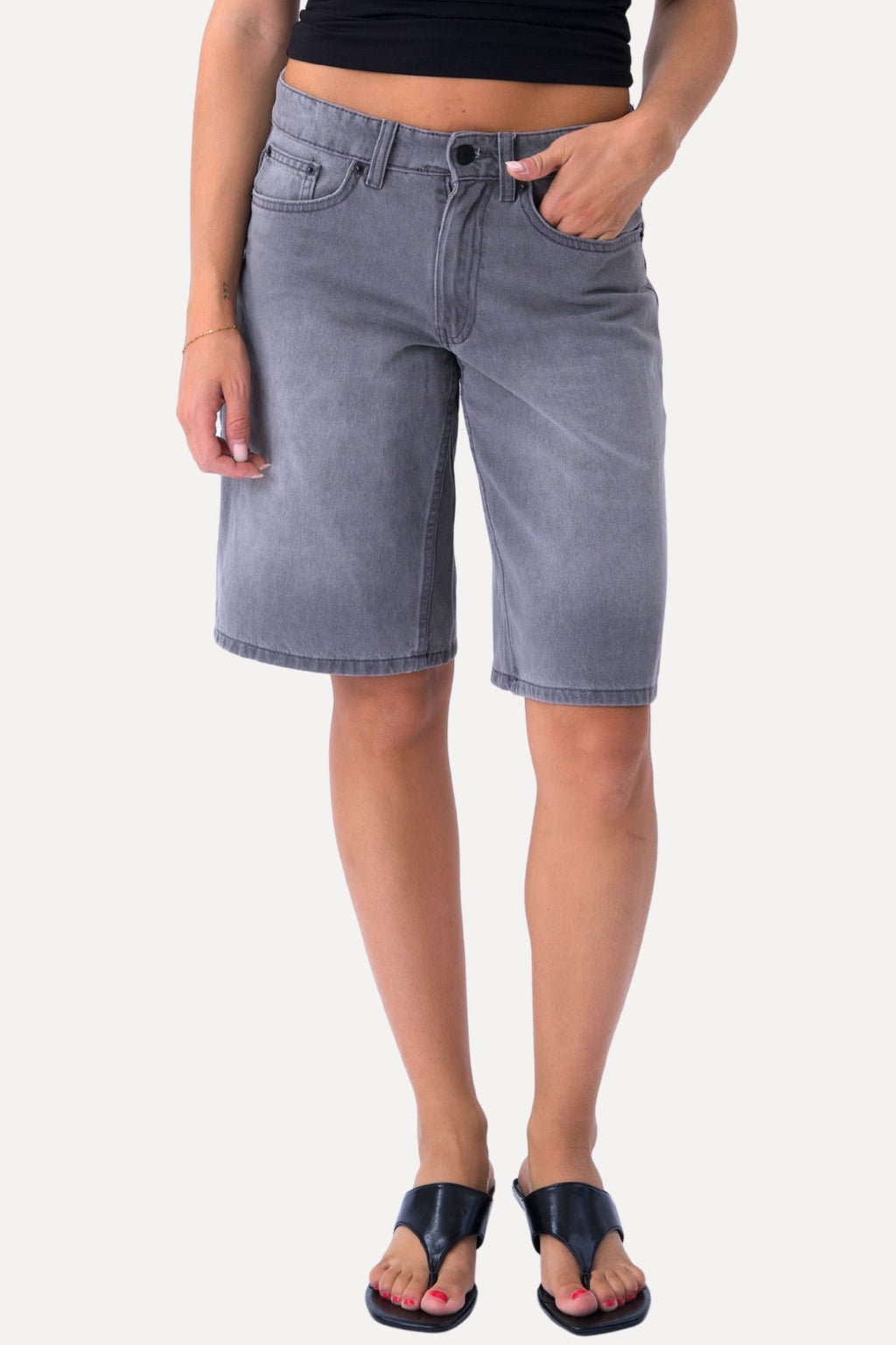 Džinsinis Shorts - Pilka