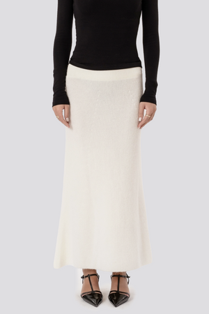 Nova Knit Skirt - baltas