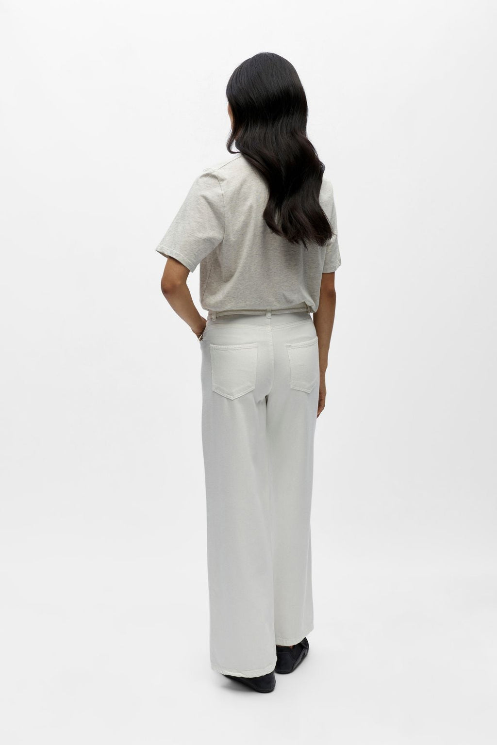 Rosie MW Wide Jeans – Cloud Dancer