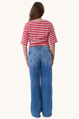 Pataya T-shirt - Red/White