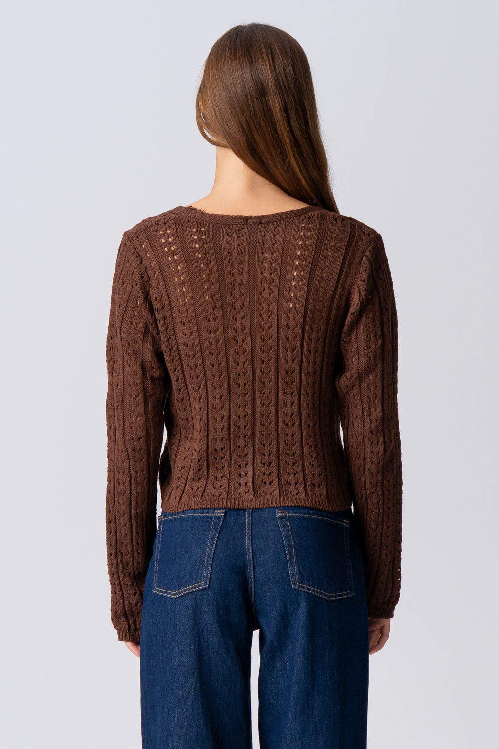 Virginia Knit Cardigan - Brown