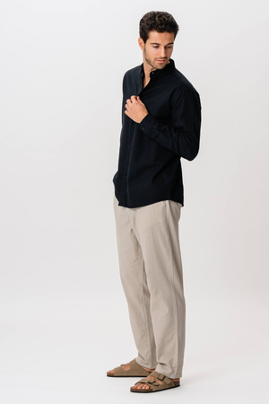 Linen Shirt - Black