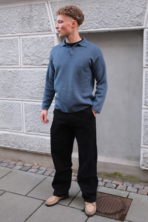 Straight Cotton Chino – juoda