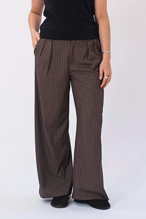 Paloma Pinstripe Pants - Tabakas