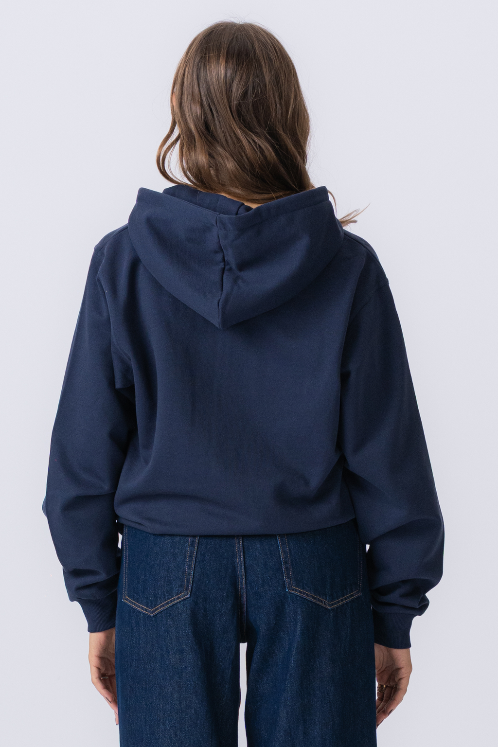 Basic zip hoodie - Navy