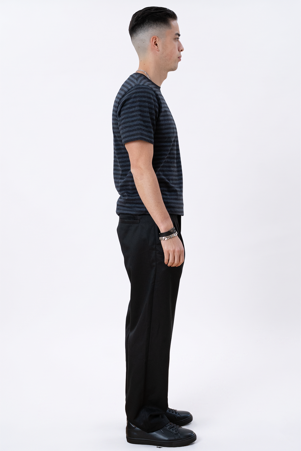 „Nørregade Stripe“ - Motled Blue -Black