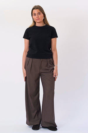 Paloma Pinstripe Pants - Tabakas