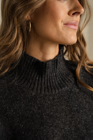 Emma Knit - tamsiai pilka melange