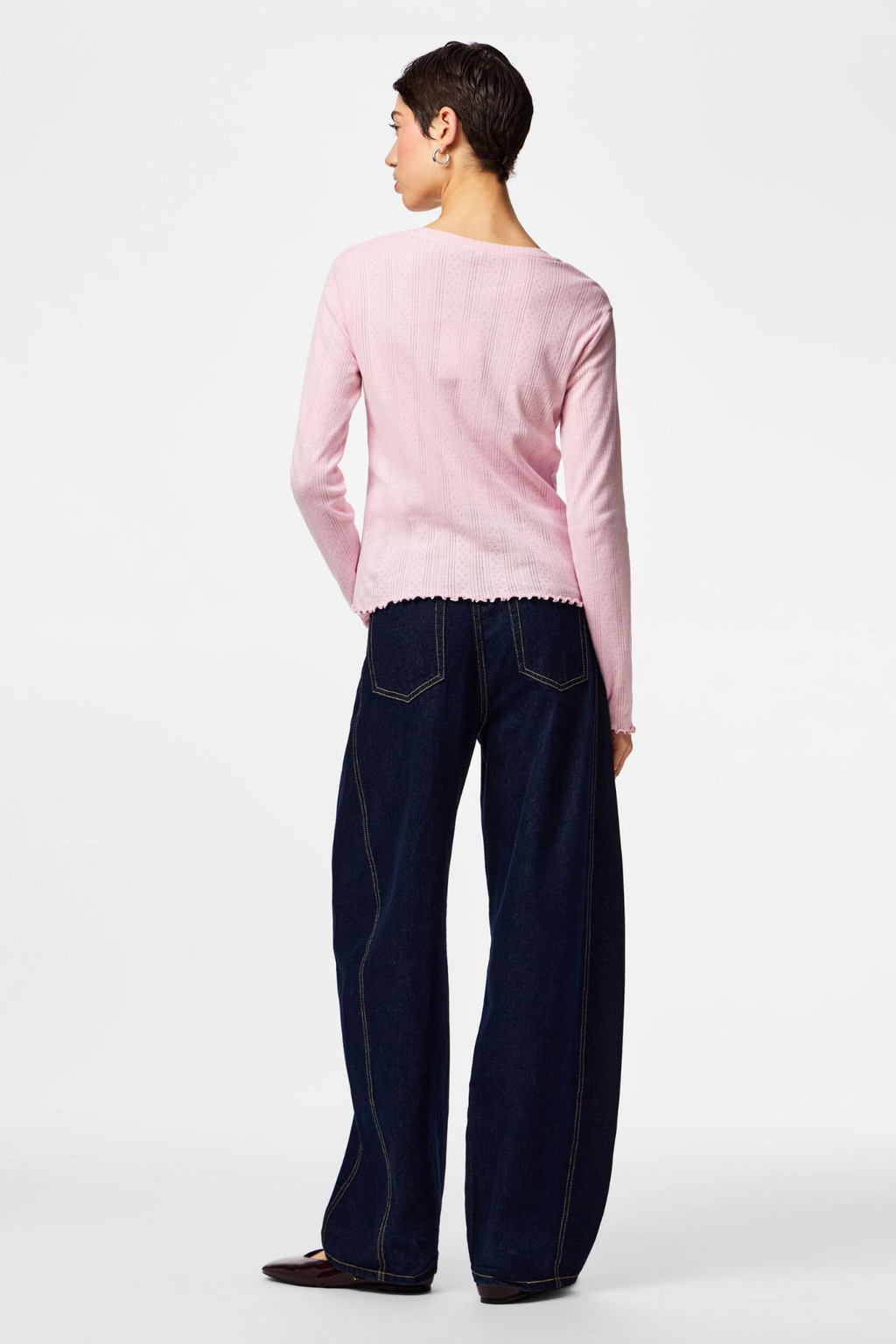 Marie O-Neck Top - Roseate Spoonbill