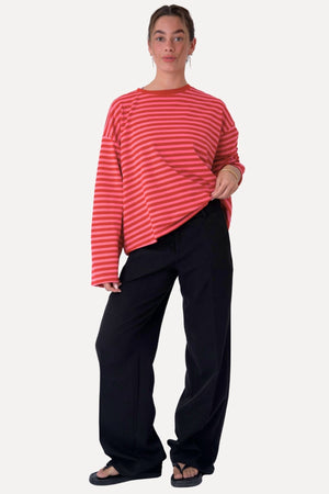 Cleo Blouse - Red/Pink
