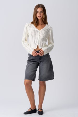 Džinsinis jortas - juodas džinsinis audinys