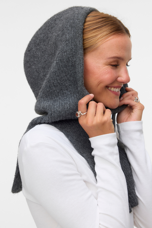 Elena Balaclava - tamsiai pilka melange