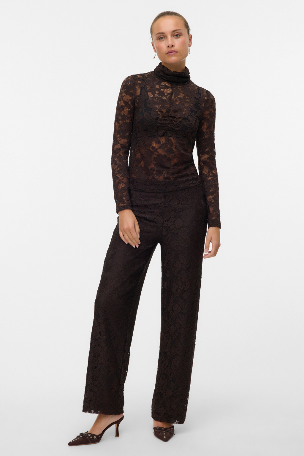 Neline Wide Pant - Chocolate Torte