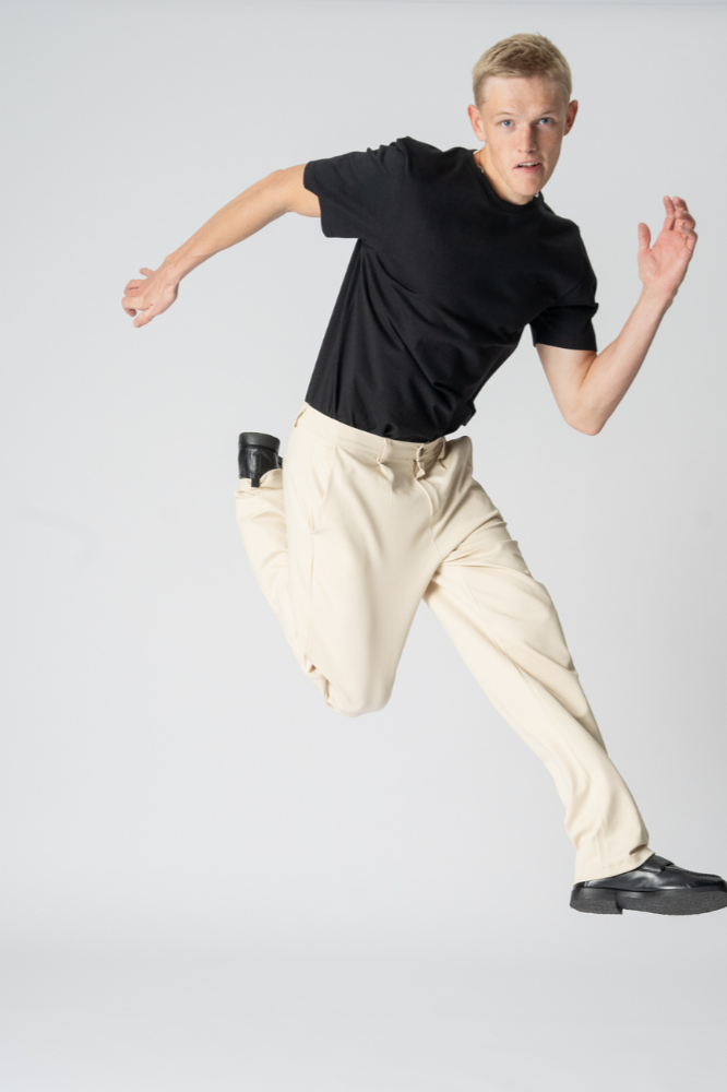 Performance Pants Wide - Smėlio spalvos