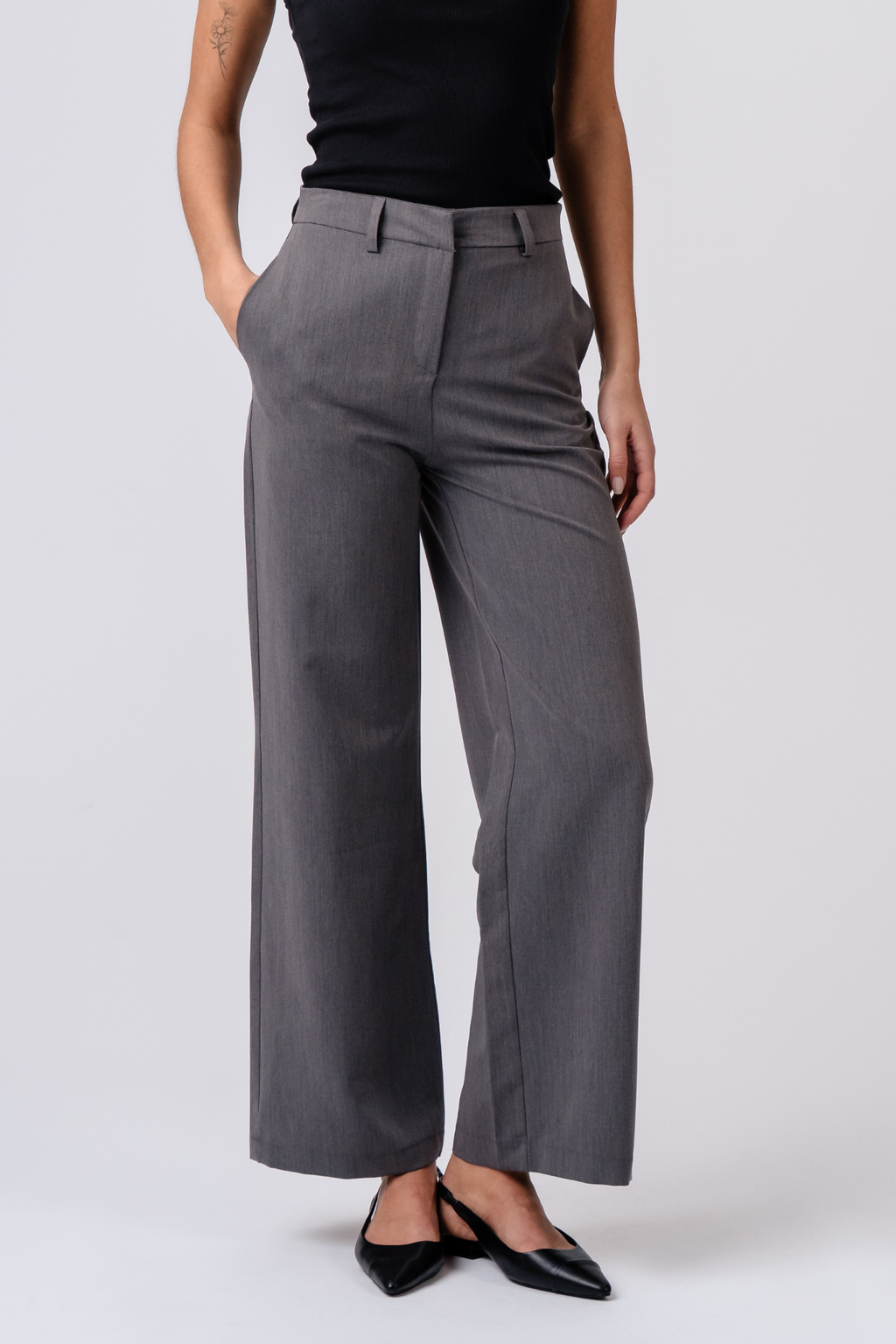 Rosalie Wide Pants - Grey