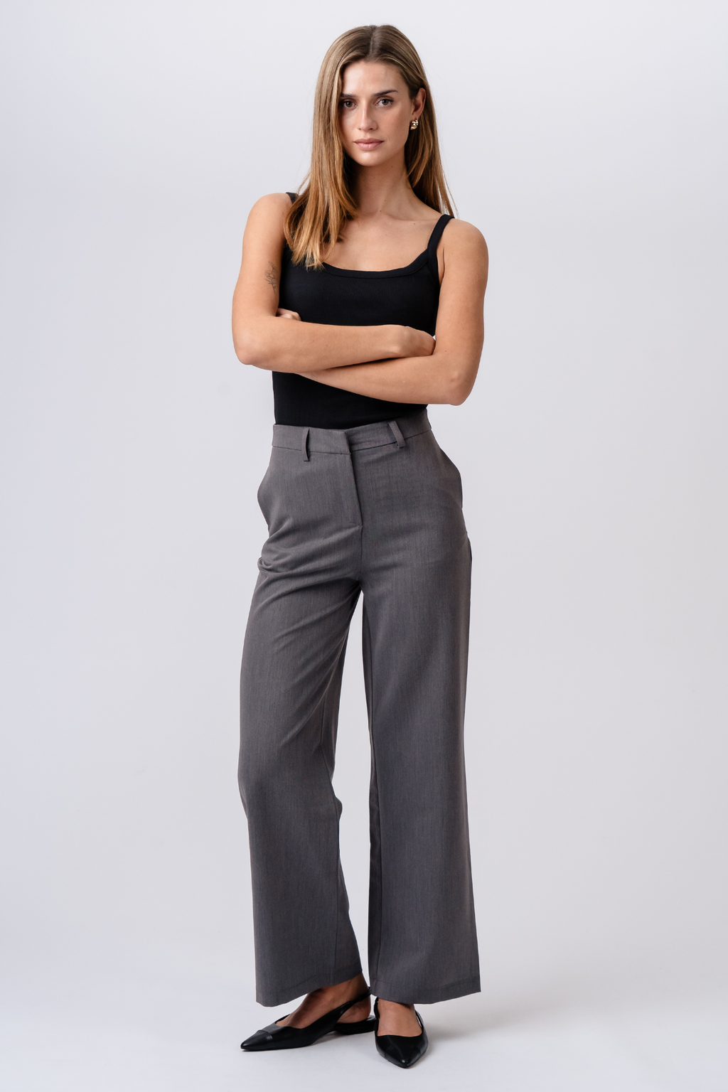 Rosalie Wide Pants - Grey