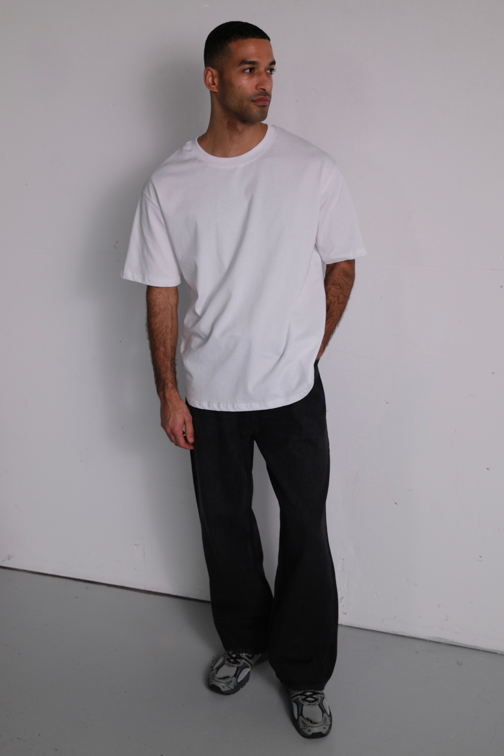 Baggy džinsai - juodi