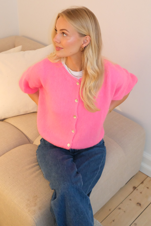 Marijos mezginys trumpomis rankovėmis – vaikiška rožinė