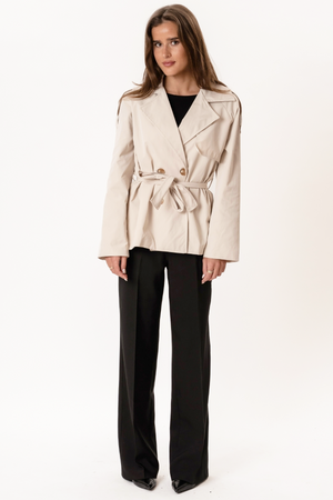 Sia Short Trenchcoat – beveik baltas