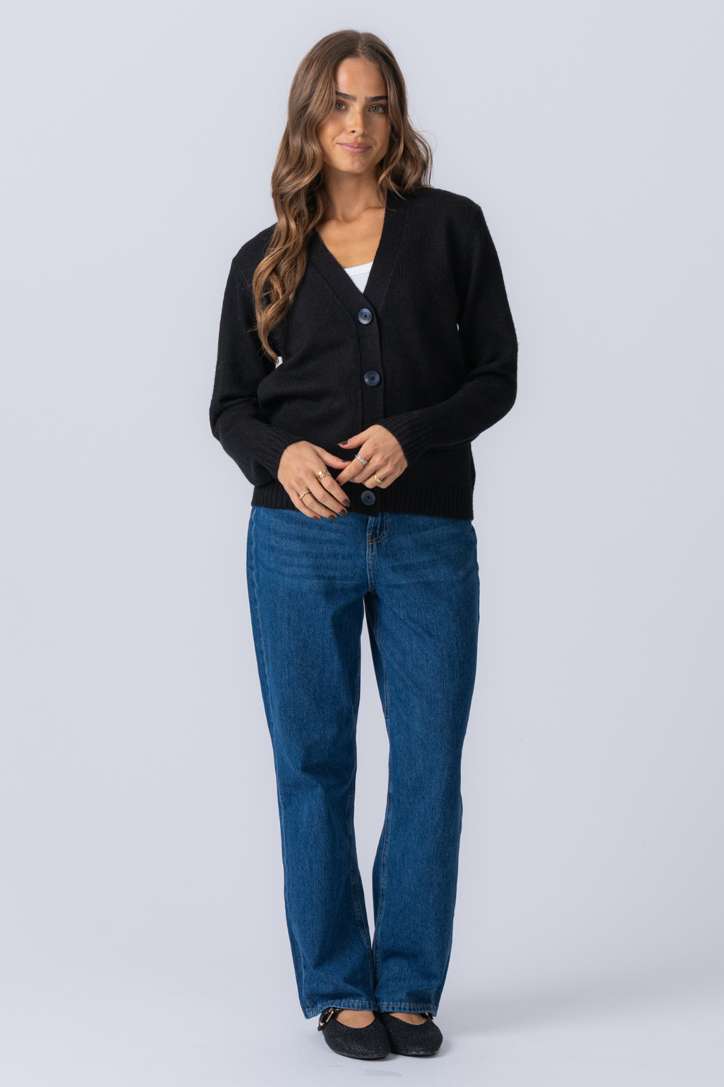 Megztas megztinis - juodas