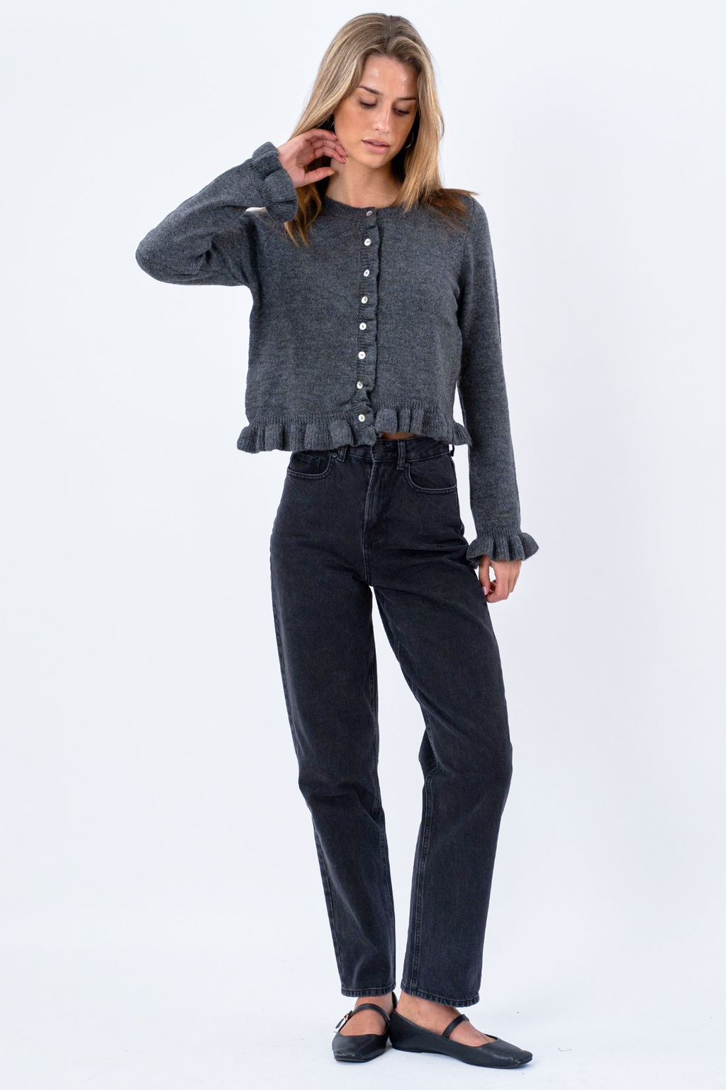 Flora Cardigan - Grey