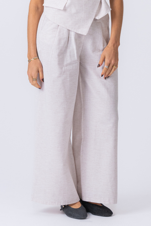 Melissa Wide Pants - šviesiai pilka