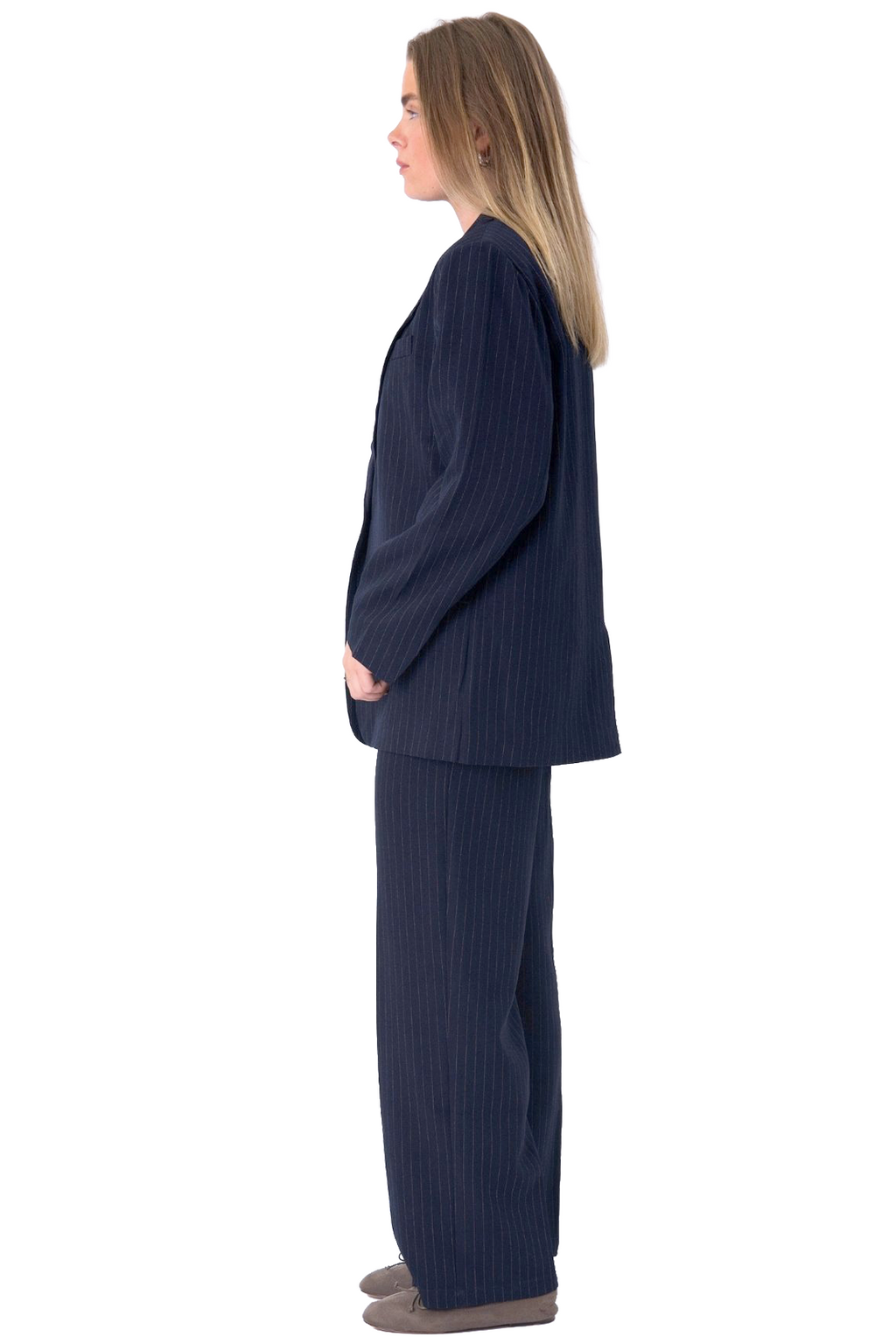 Negabaritinis kostiumas („Navy Pinstripe“) - pakuotės sandoris