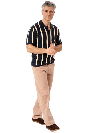 Darin Knit Polo - Navy